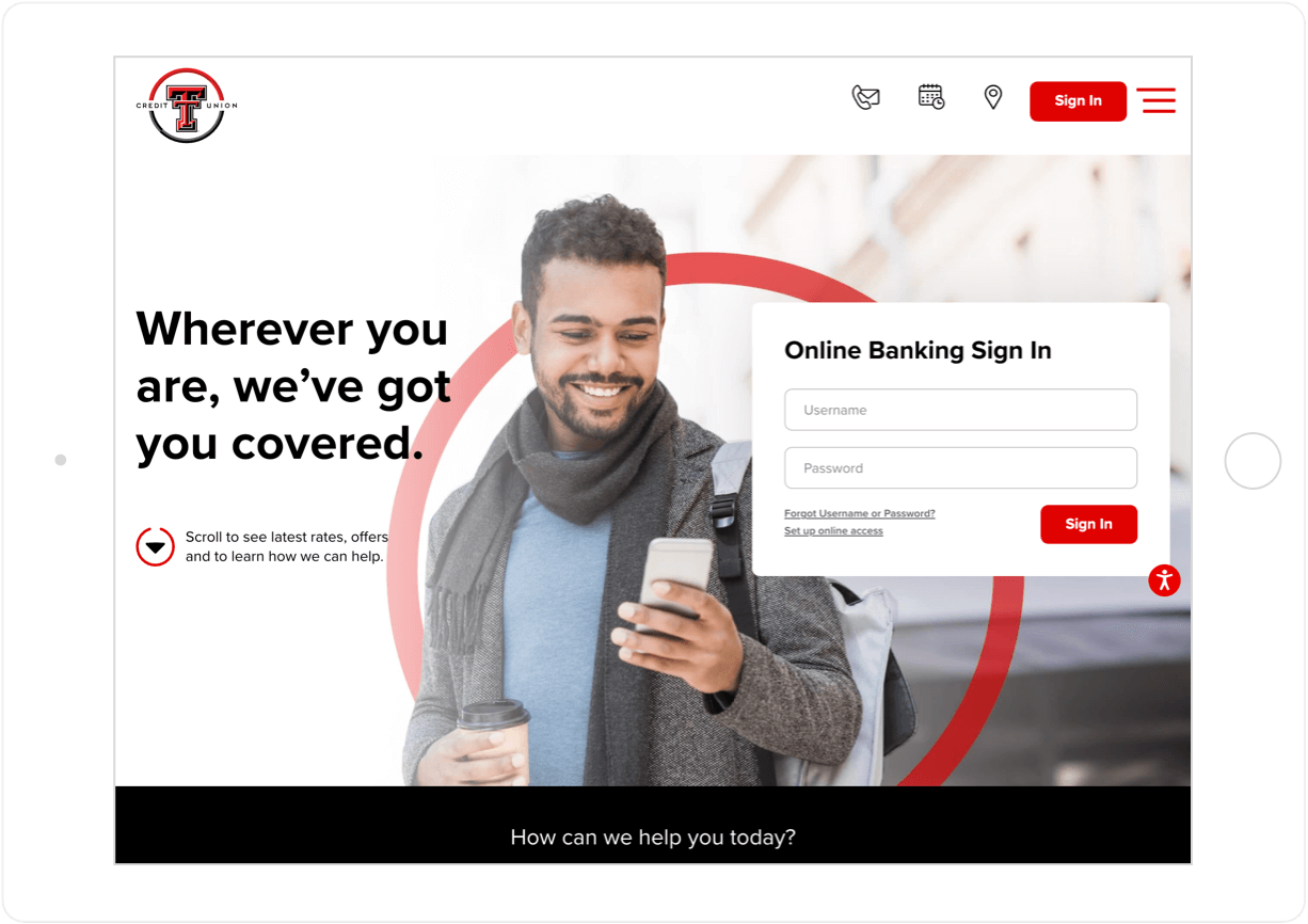 Innovative And User Friendly Website For Texas Tech Credit Union Innovative and user friendly website for texas tech credit union